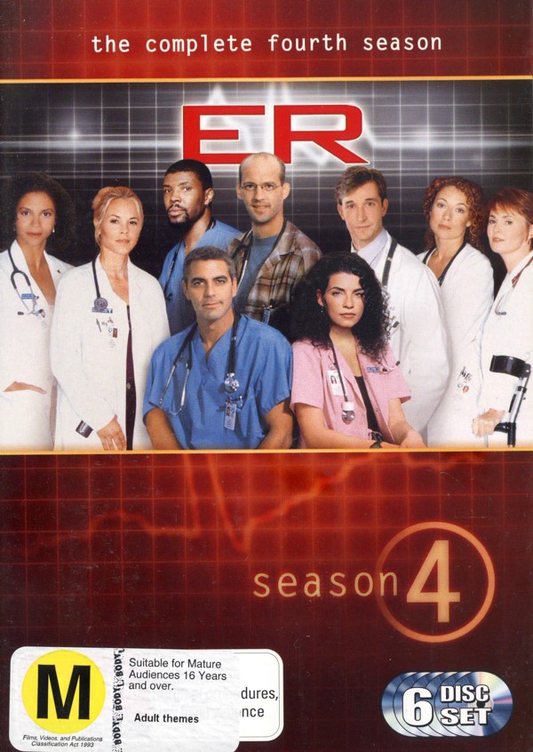 E.R. - The Complete 4th Season (4 Disc Box Set) on DVD image