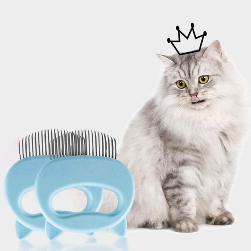 Long-Haired/ Short-Haired - Pet Comb (Blue) image