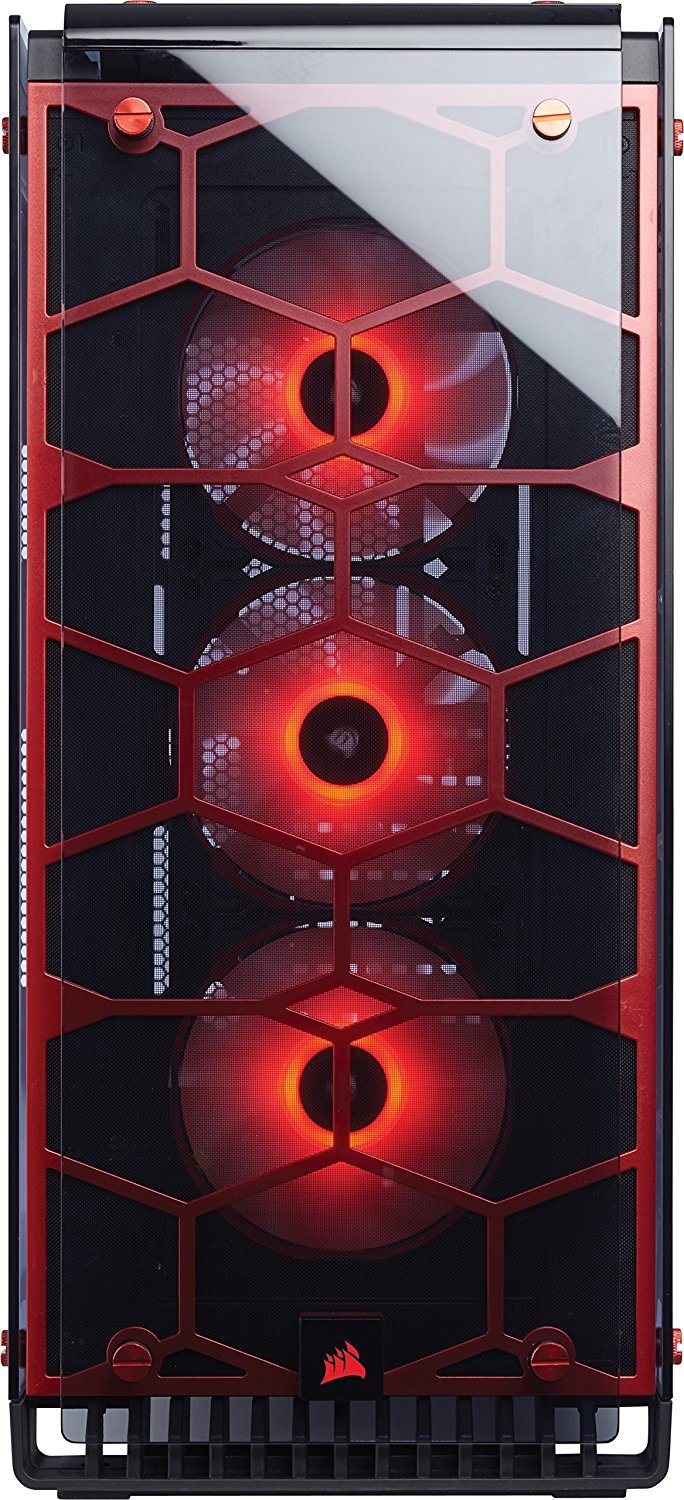 CORSAIR Crystal Series 570X RGB ATX Mid Tower Case Red image