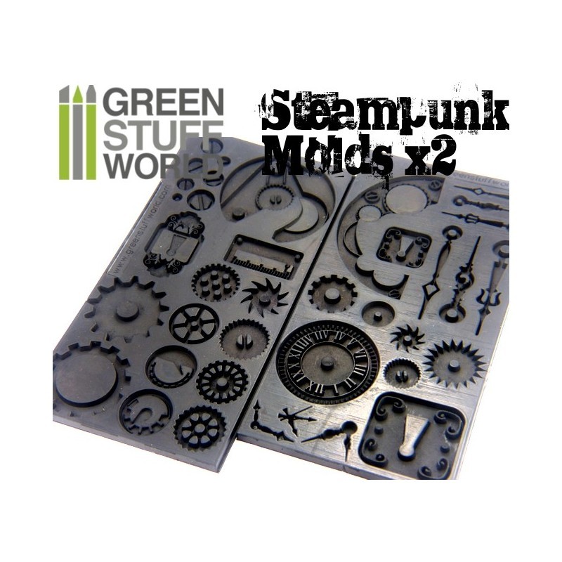 Green Stuff World :Steampunk Gear Texture Molds image