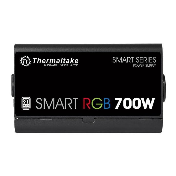 700W Thermaltake: Smart RGB Power PSU - 80 Plus; Non Modular; Fan Hub image