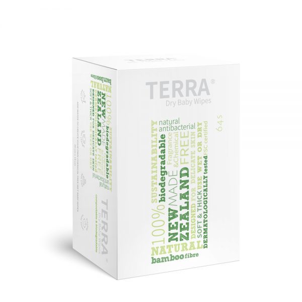 Buy Terra Dry Baby Wipes (64's) at Mighty Ape NZ