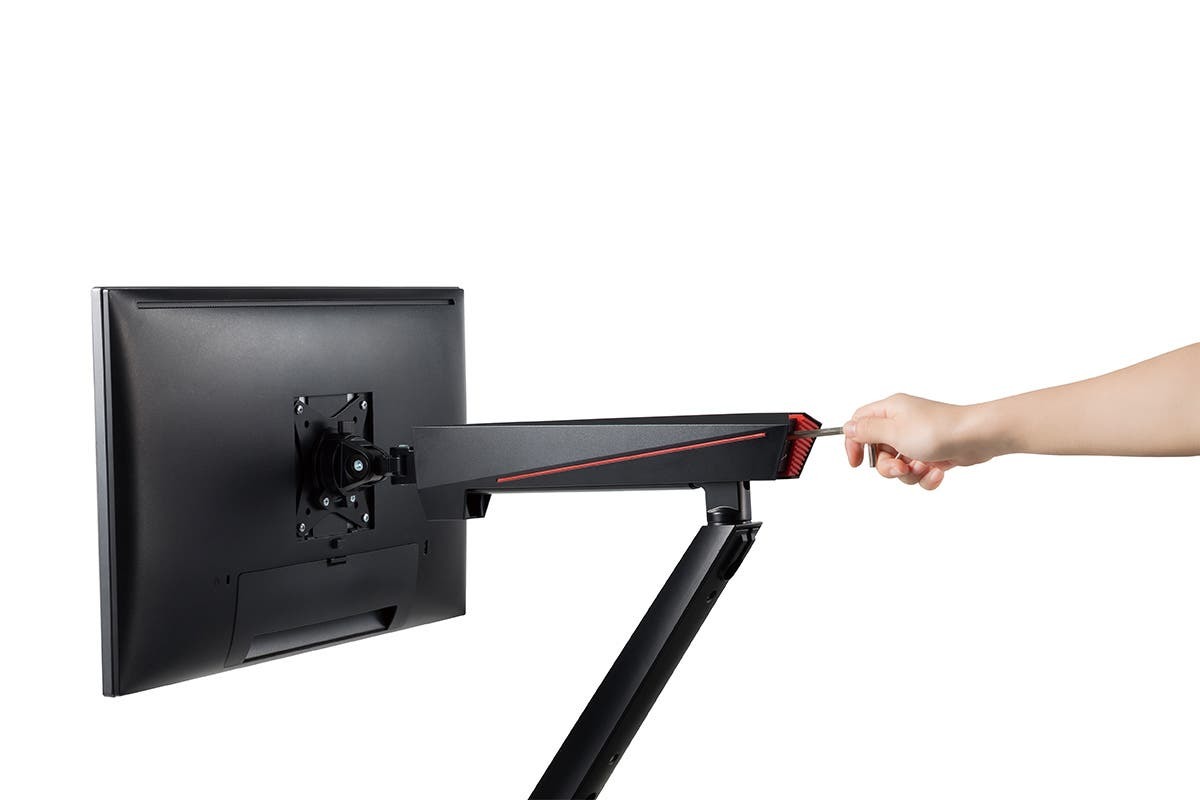 Kogan Full Motion Spring-Assisted RGB Gaming Monitor Mount with USB Hub image