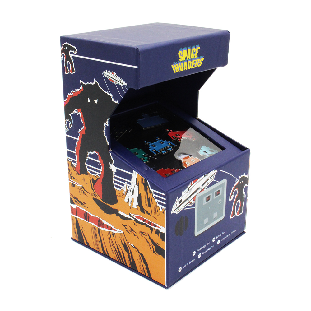 Space Invaders Arcade Pin Badge Set Men S At Mighty Ape Nz