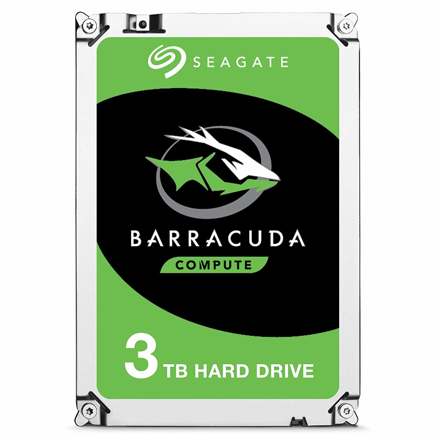 3TB Seagate BarraCuda 3.5" 5400RPM SATA HDD image