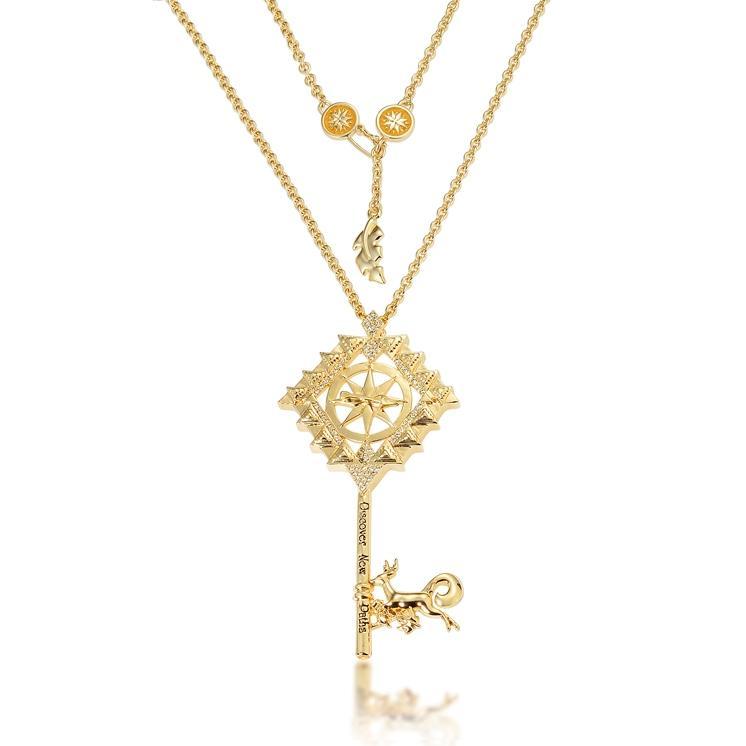 Disney Couture Princess Pocahontas Necklace - Gold image