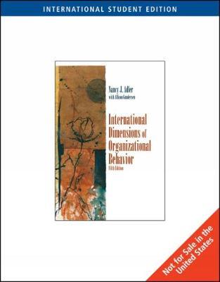 International Dimensions of Organizational Behavior, International Edition by Nancy J Adler image