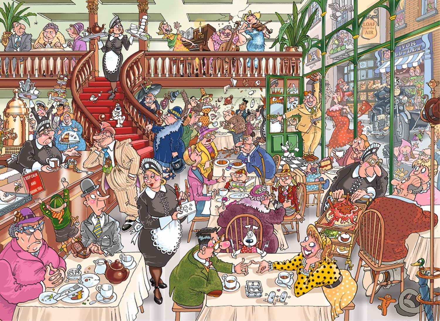 Wasgij: 1000 Piece Puzzle - Destiny (Fast Food Frenzy) image