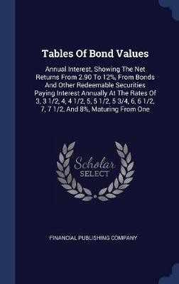 Tables of Bond Values by Financial Publishing Company image