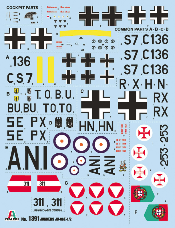 Italeri 1/72 JU-86 E-1/E-2 - Model Kit image