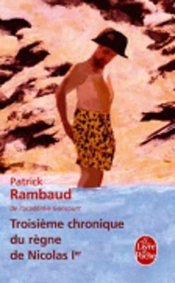 Troisieme chronique du regne de Nicolas Ier by Patrick Rambaud image