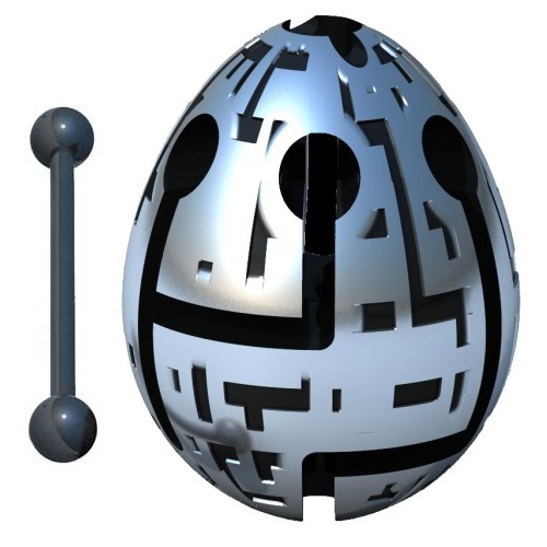 Smart Egg: 1-Layer Labyrinth Game - Techno image