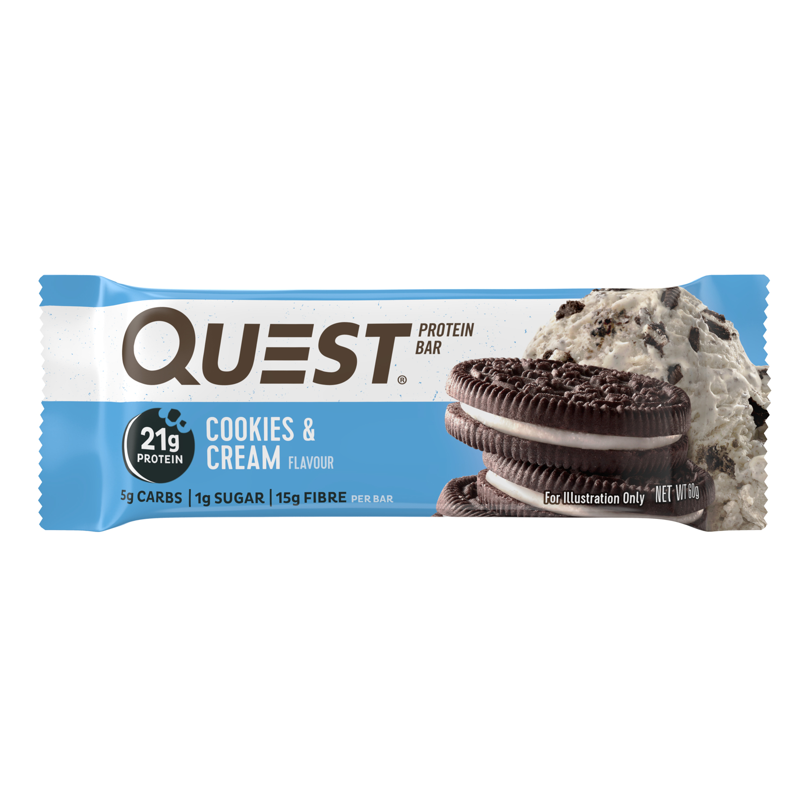 Quest Nutrition Protein Bars - Cookies & Cream (60g) x 12