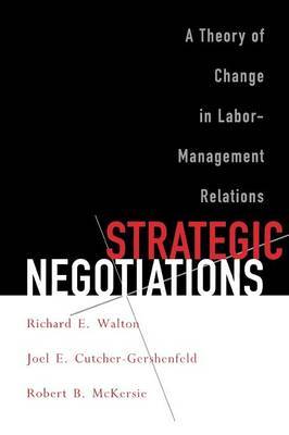 Strategic Negotiations by Richard E. Walton image