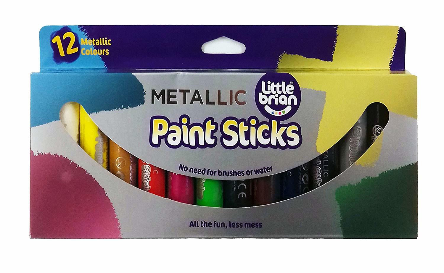 Little Brian: Paint Sticks - Metallic (12 Pack)