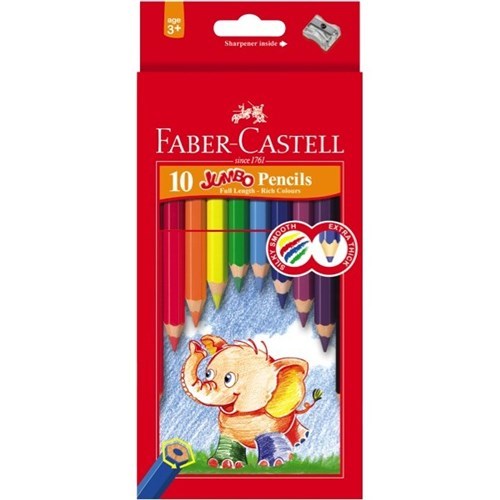 Faber-Castell Jumbo Coloured Pencils (10 Pack) image