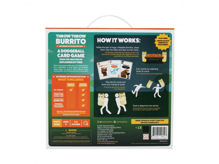Throw Throw Burrito Extreme Outdoor Edition Board Game at Mighty