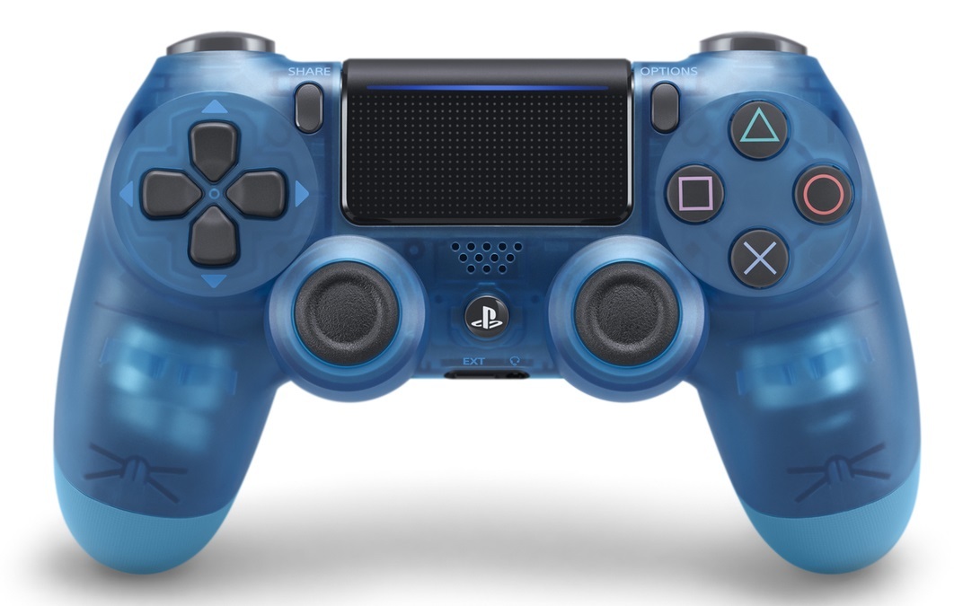 PlayStation 4 Dual Shock 4 v2 Wireless Controller - Blue Crystal on PS4