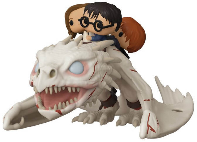 Harry Potter: Harry, Ron & Hermione (on Gringott's Dragon) - Pop! Ride Vinyl Figure image
