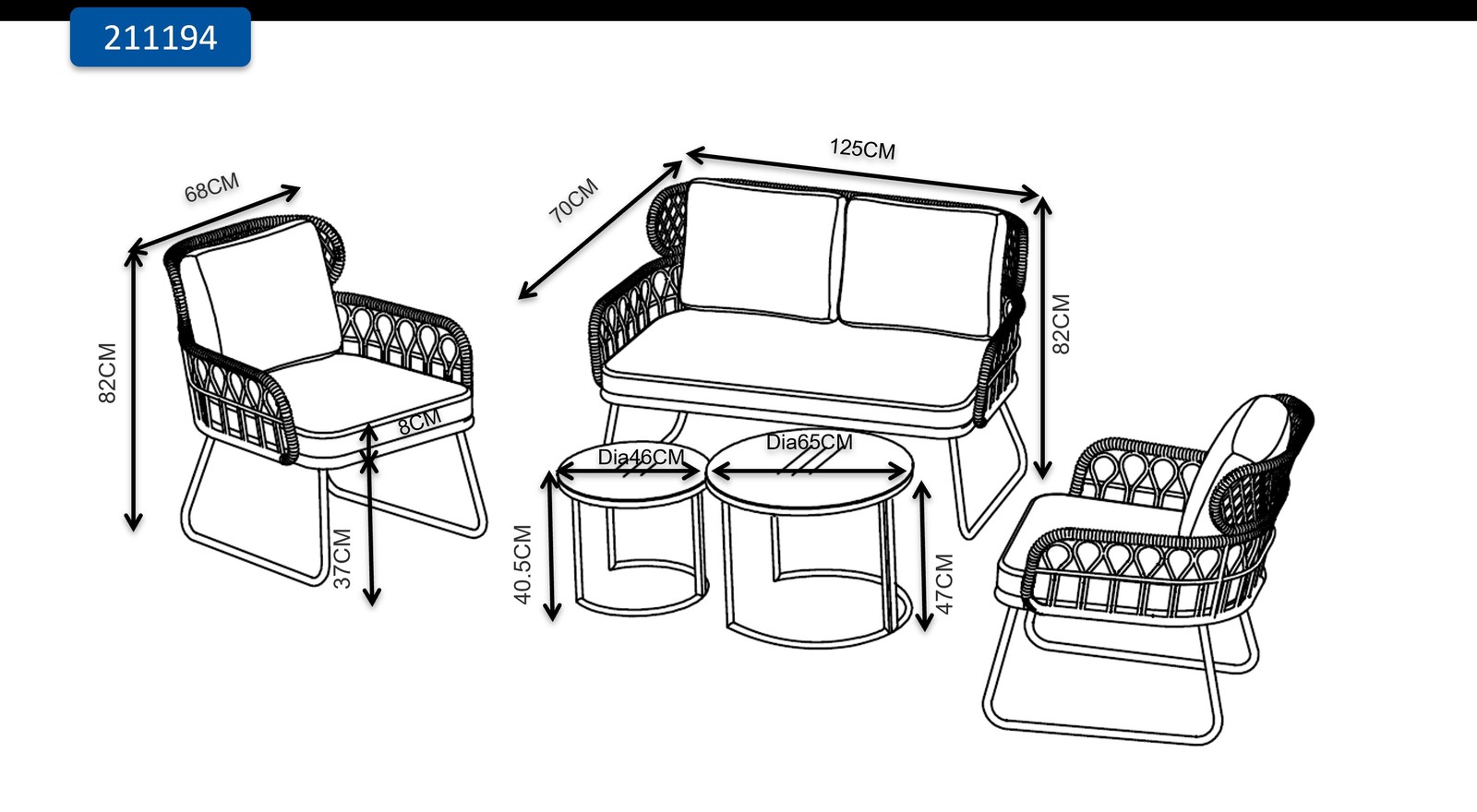 Buy Fraser Country 5 Piece Modern Outdoor Lounge Suite at Mighty Ape NZ