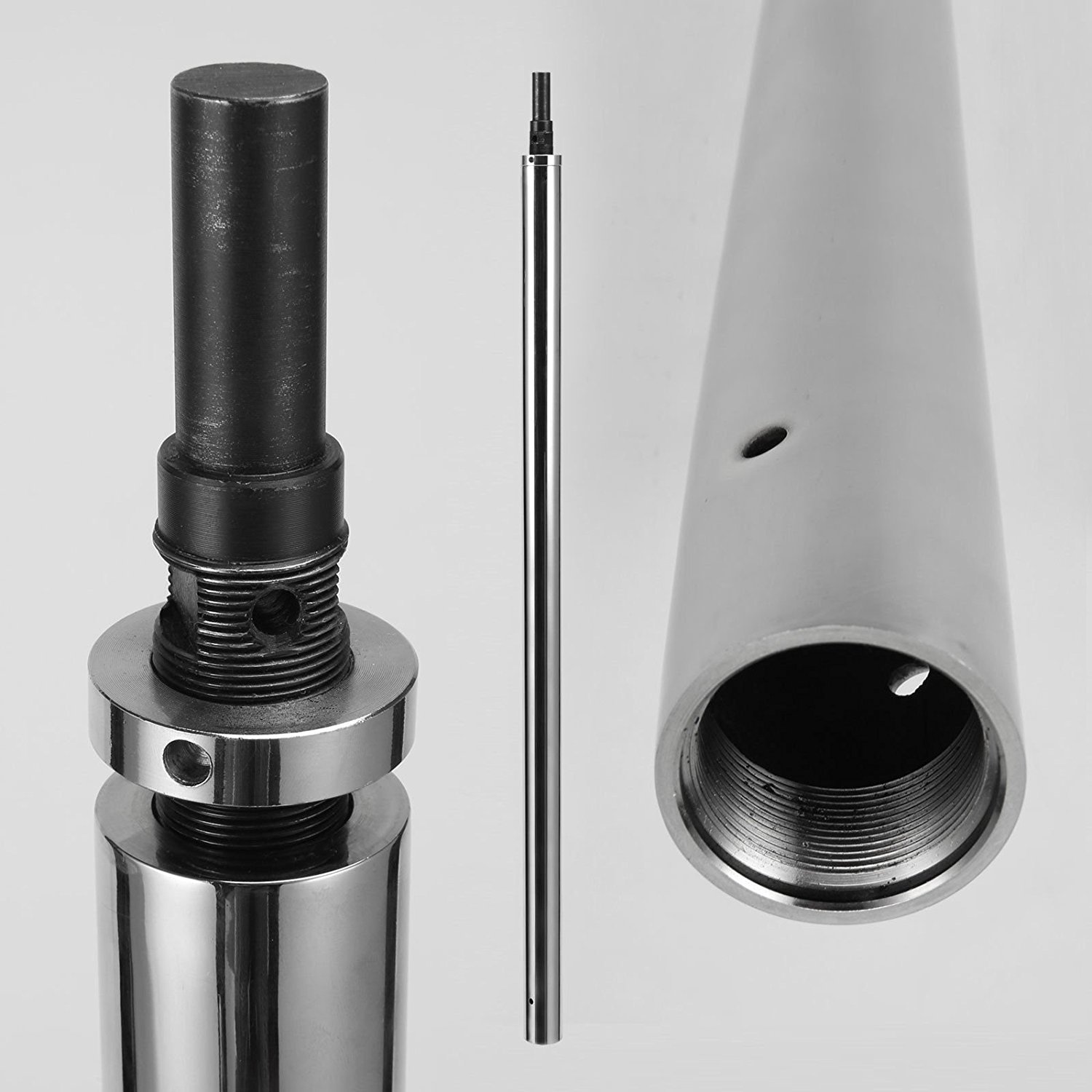 360° Pro Fitness Spinning Dancing Training Pole - Chrome (223-274cm) image