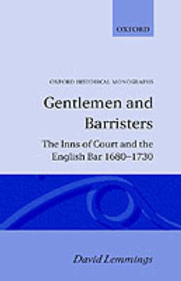 Gentlemen and Barristers by David Lemmings image