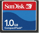 SanDisk CF Compact Flash 1024MB (1GB) Memory SanDisk CF Compact Flash 1024MB (1GB) Memory