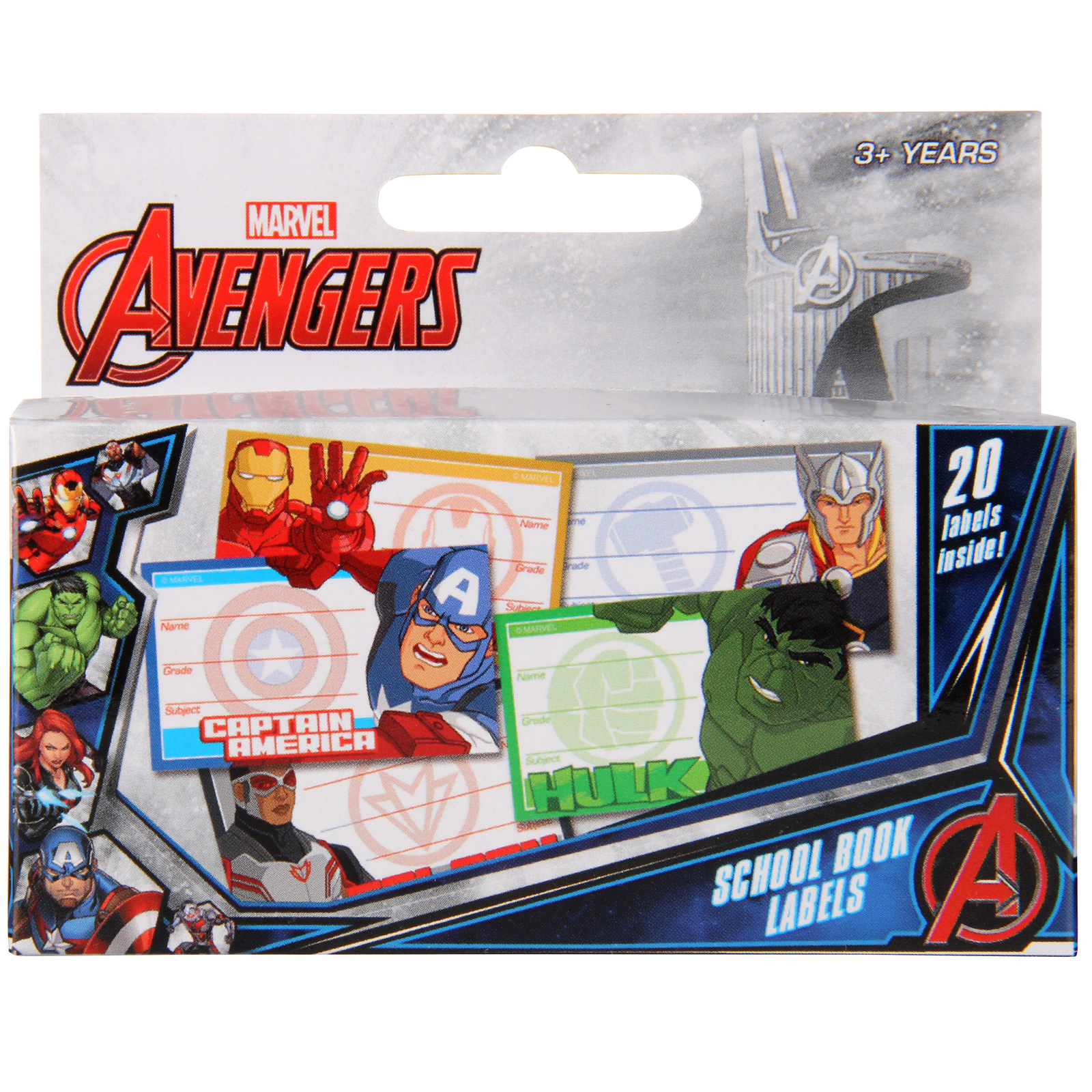 Buy Avengers School Book Labels at Mighty Ape Australia