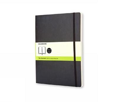 Moleskine Plain Notebook (Extra Large, Soft, Black) image