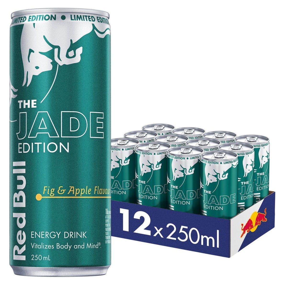 Red Bull Energy Drink Jade Edition Fig & Apple 250ml (12 pack) at