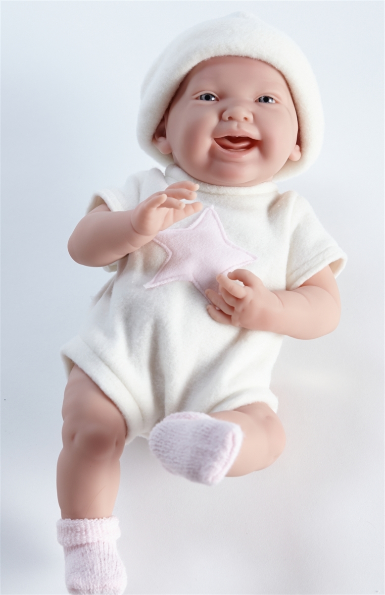 La Newborn Real Girl! Baby Doll - Cream (38cm) image