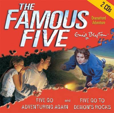 Five Go Adventuring Again: AND Five Go to Demon's Rocks by Enid Blyton image