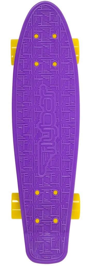 Mini Cruiser Skateboard - Purple/Yellow image