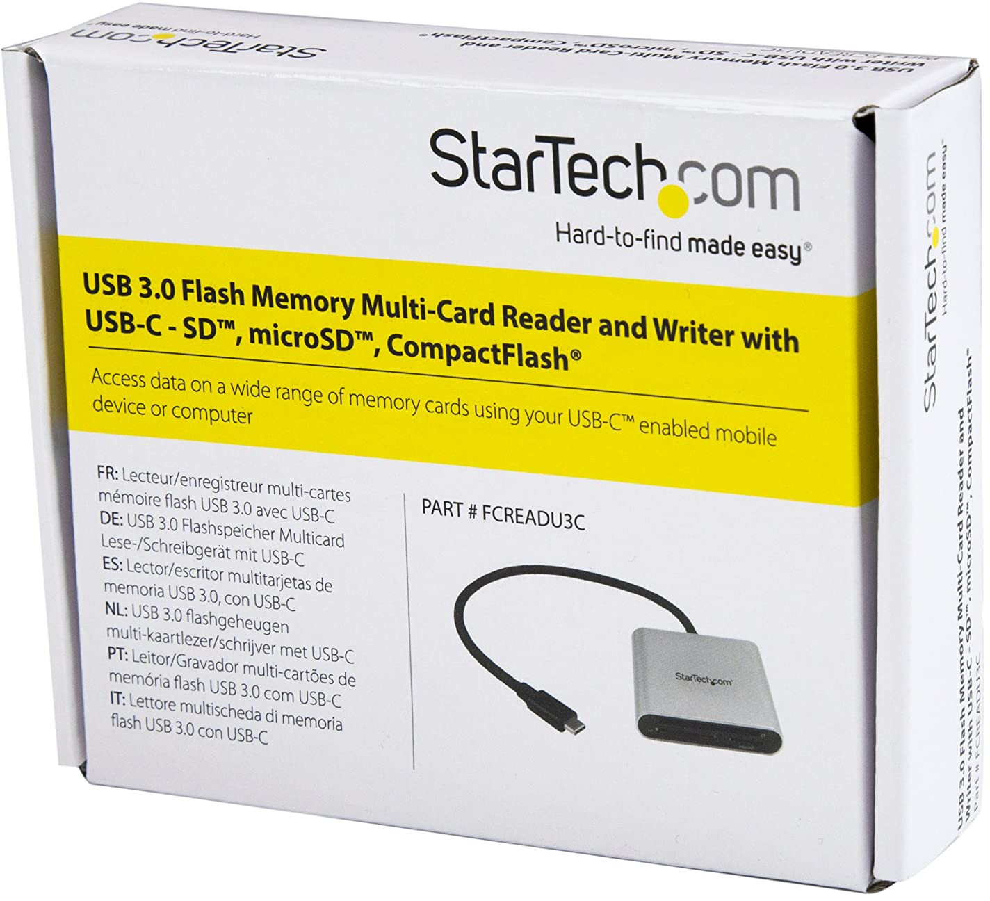 StarTech USB 3.0 Type C Multi Card Reader image