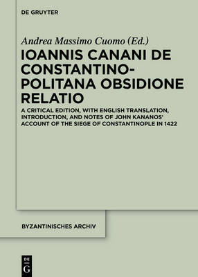 Ioannis Canani de Constantinopolitana obsidione relatio image