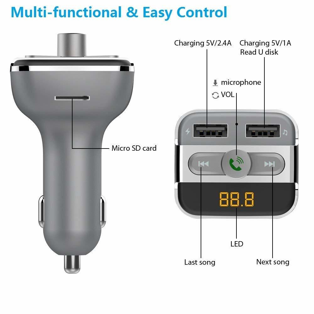 Ape Basics: Bluetooth Car FM Transmitter with LCD Screen image