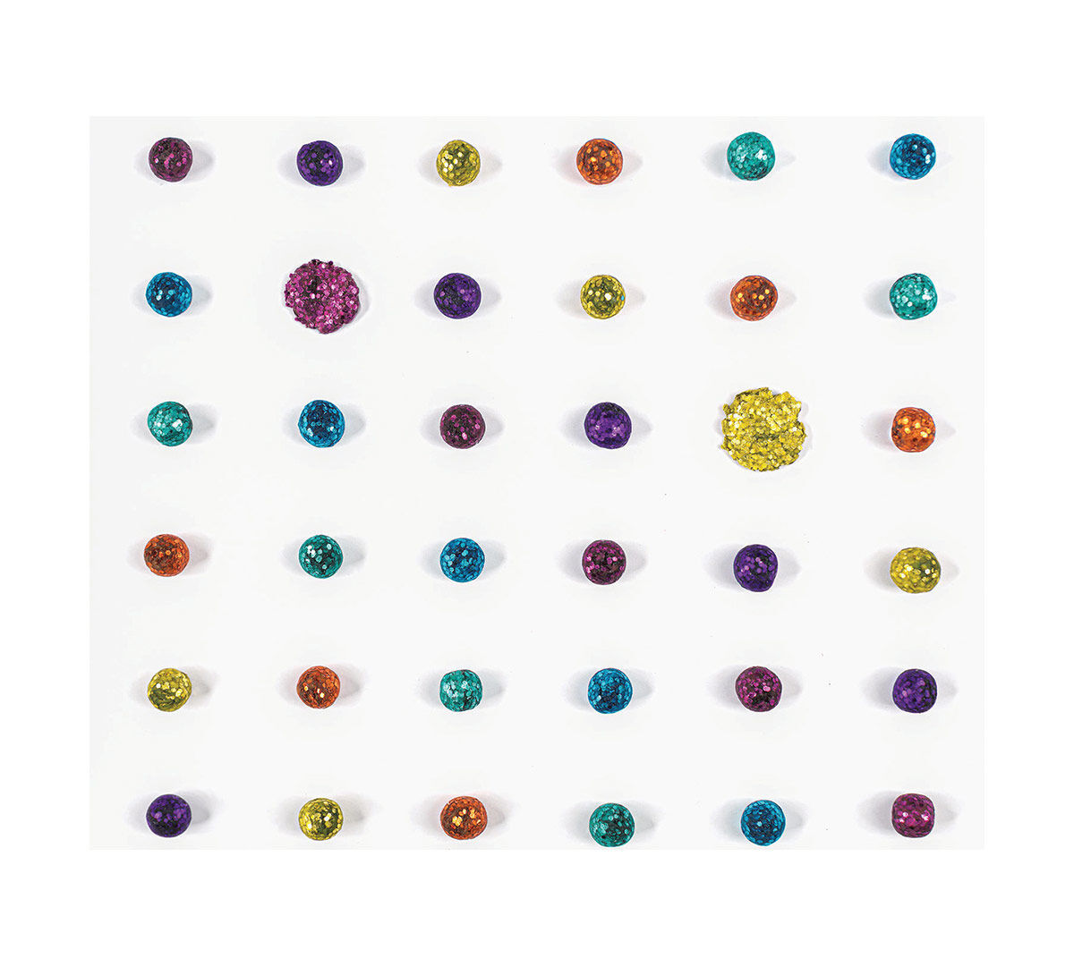 Crayola: Glitter Dots - Stencil Stickers Craft Kit image