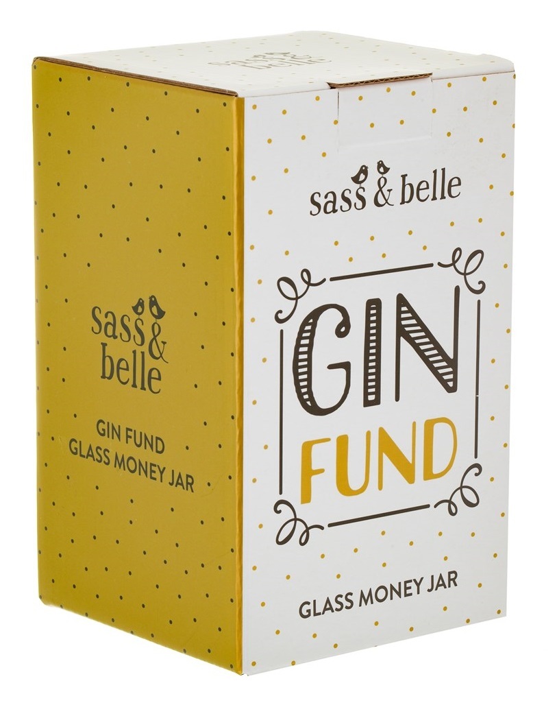 Sass & Belle: Gin Fund - Money Jar (450ml)