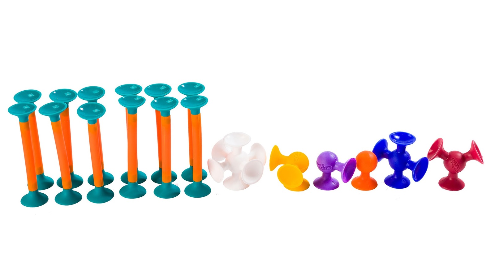 Fat Brain Toys: Squigz Toobz - 18-Piece Set image