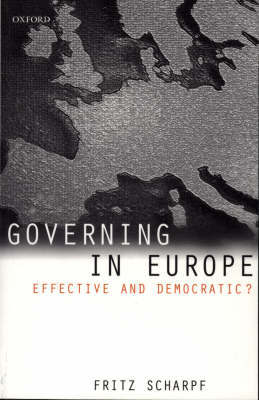 Governing in Europe by Fritz W Scharpf image