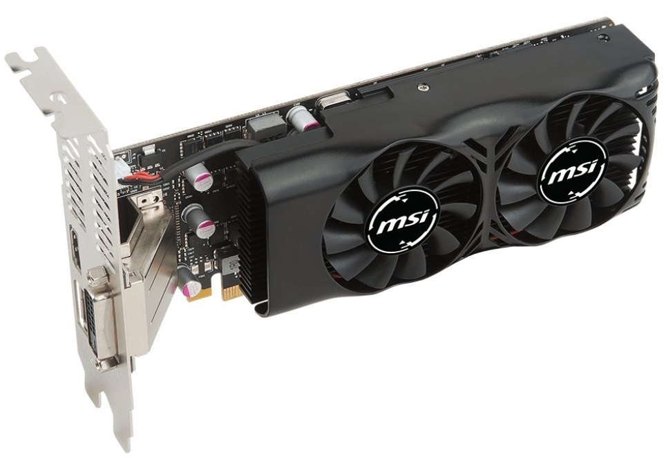 MSI GeForce GTX 1050 TI 4GB Low Profile Graphics Card image