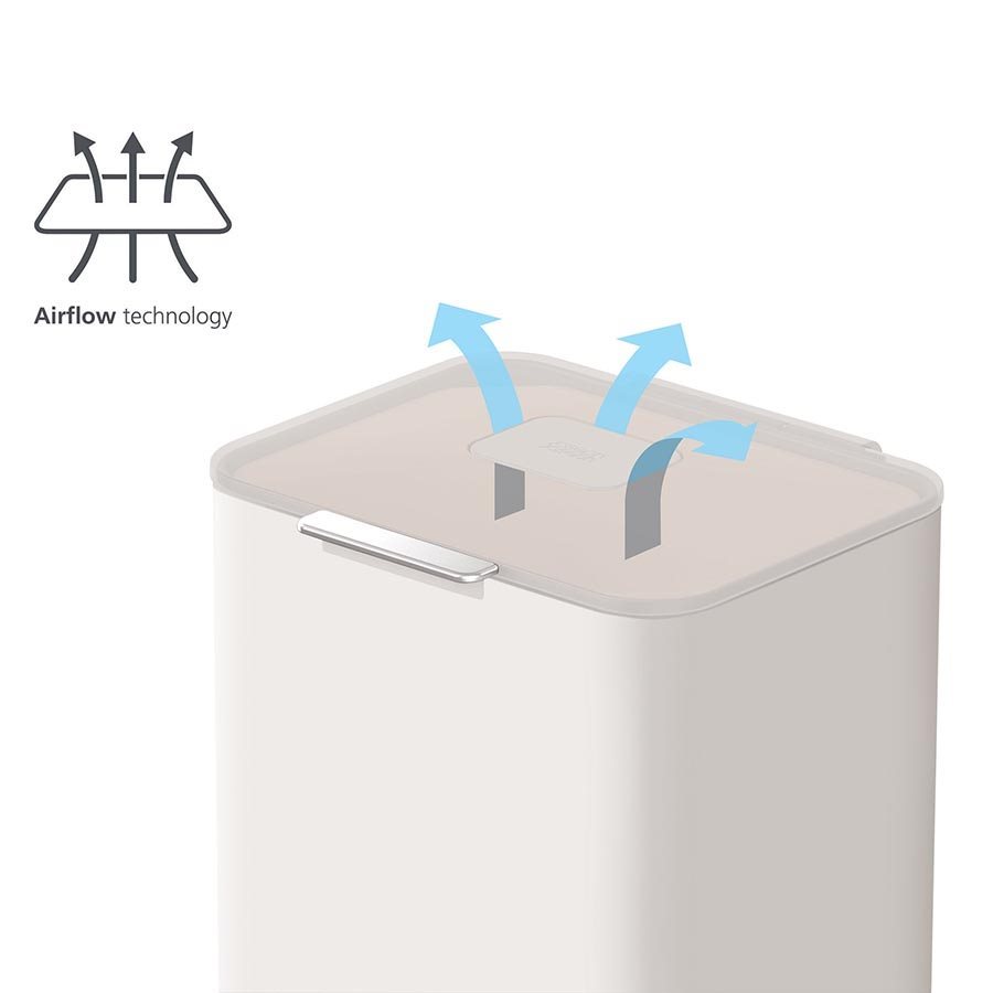 Joseph Joseph Totem Max Rubbish/Recycling Bin Stone (60L) at Mighty Ape NZ