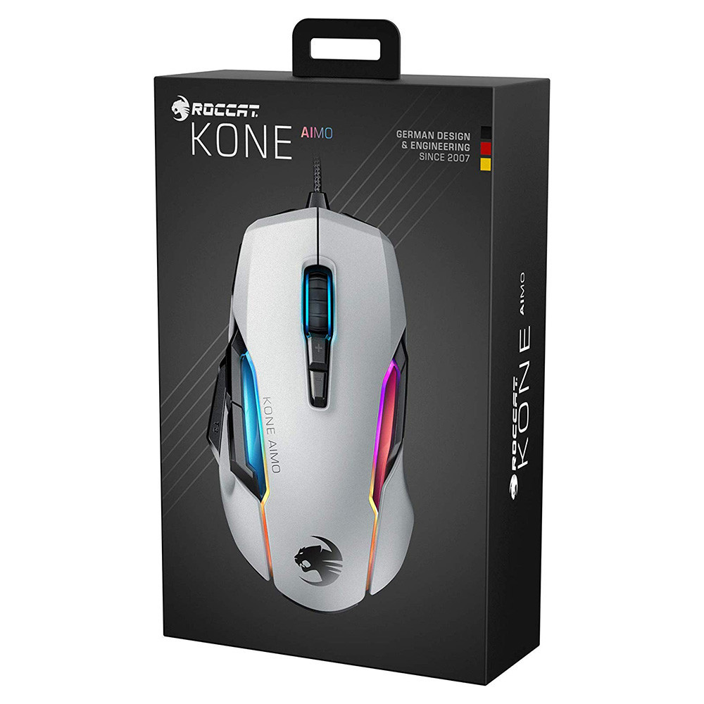 ROCCAT Kone Aimo Remastered Gaming Mouse - White on PC