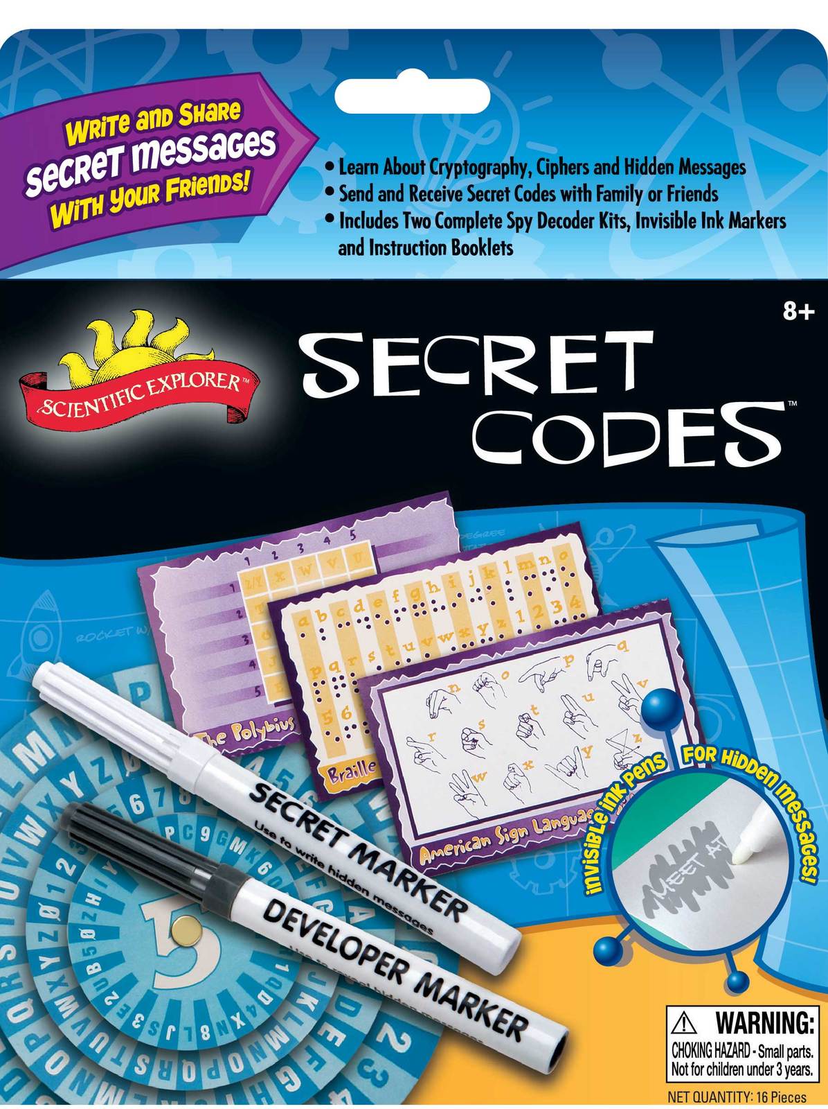 Scientific Explorer: Secret Codes Discovery Kit