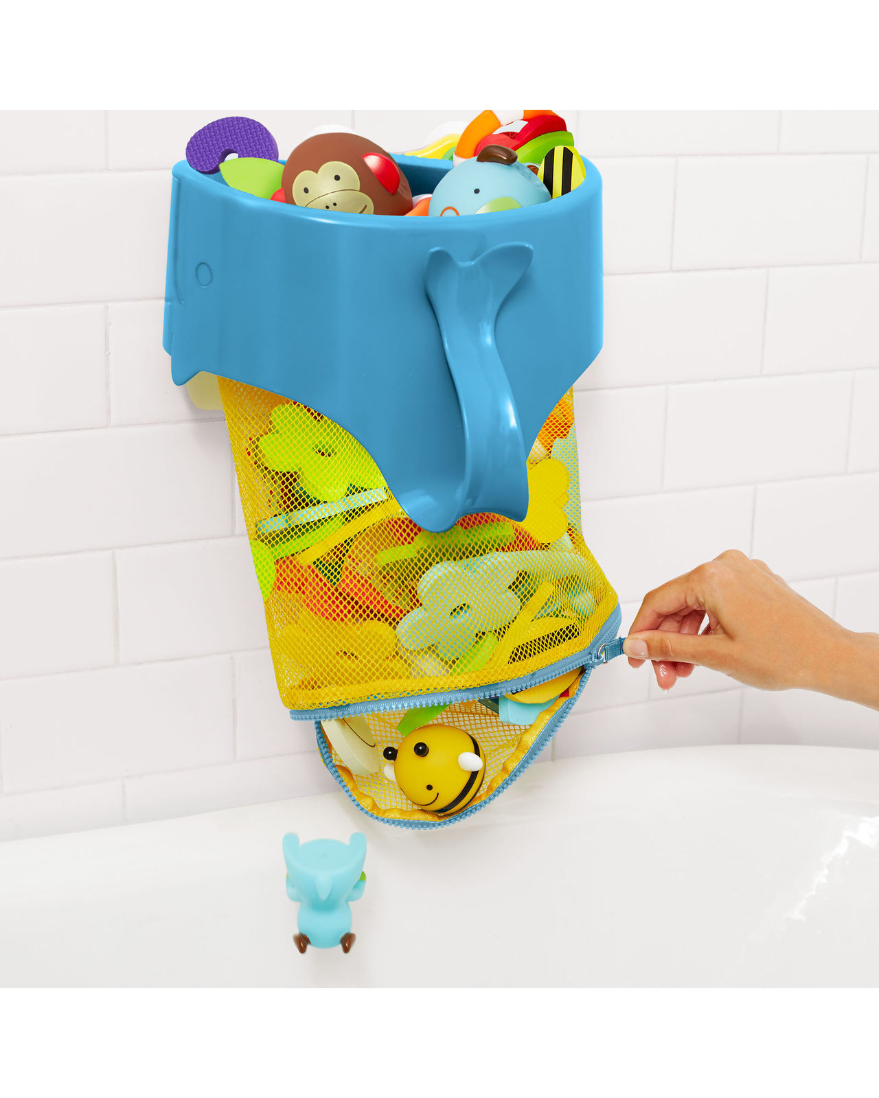 Skip Hop: Moby Scoop & Splash Toy Organiser - Sky Blue