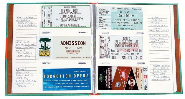 Ticket Stub Diary image