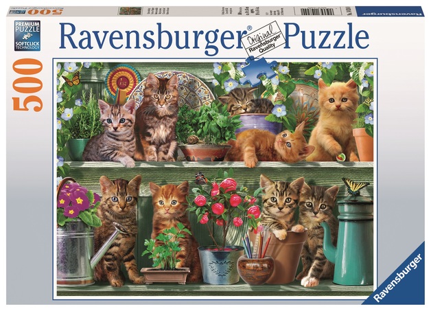 Ravensburger: Cats on the Shelf (500pc Jigsaw)