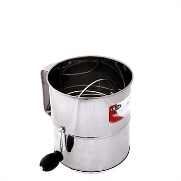 Stainless Steel 5 Cup Crank Action Flour Sifter