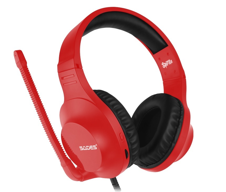 SADES Spirits Universal Gaming Headset (Red) on Switch, PC, PS4, Xbox One