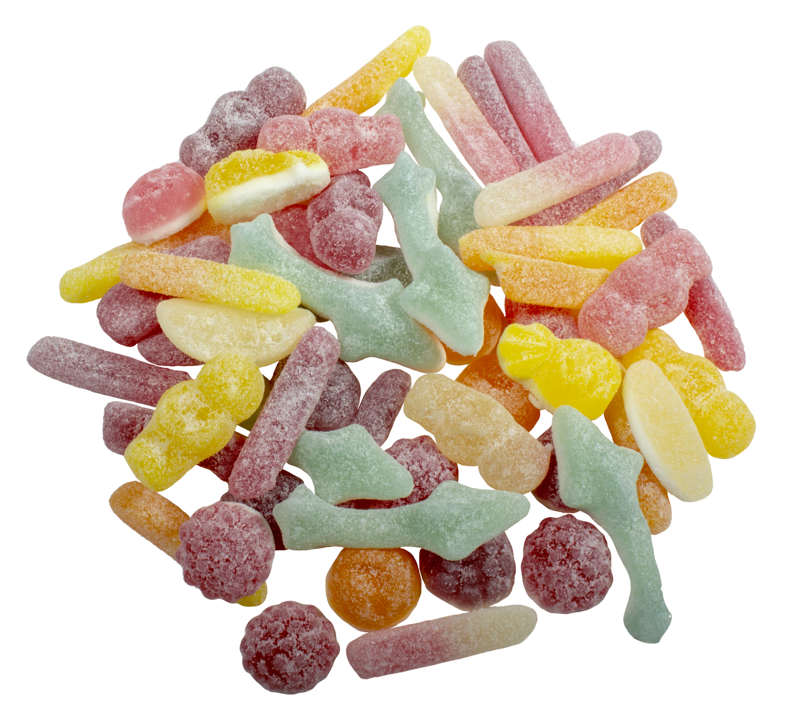 Rainbow Confectionery Sour Gummi Mix Bulk Bag 1kg at Mighty Ape NZ